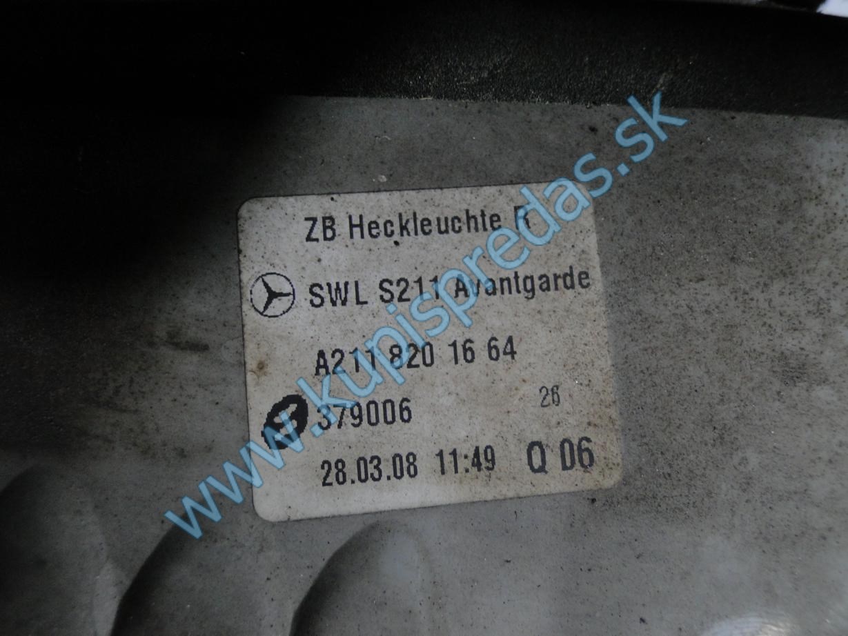   Zadné pravé svetlo MERCEDES E W211 Kombi 